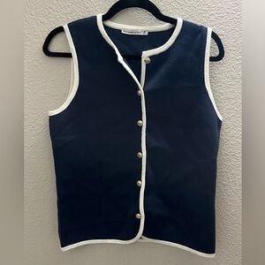 Abercrombie Blue Sleeveless Work Top